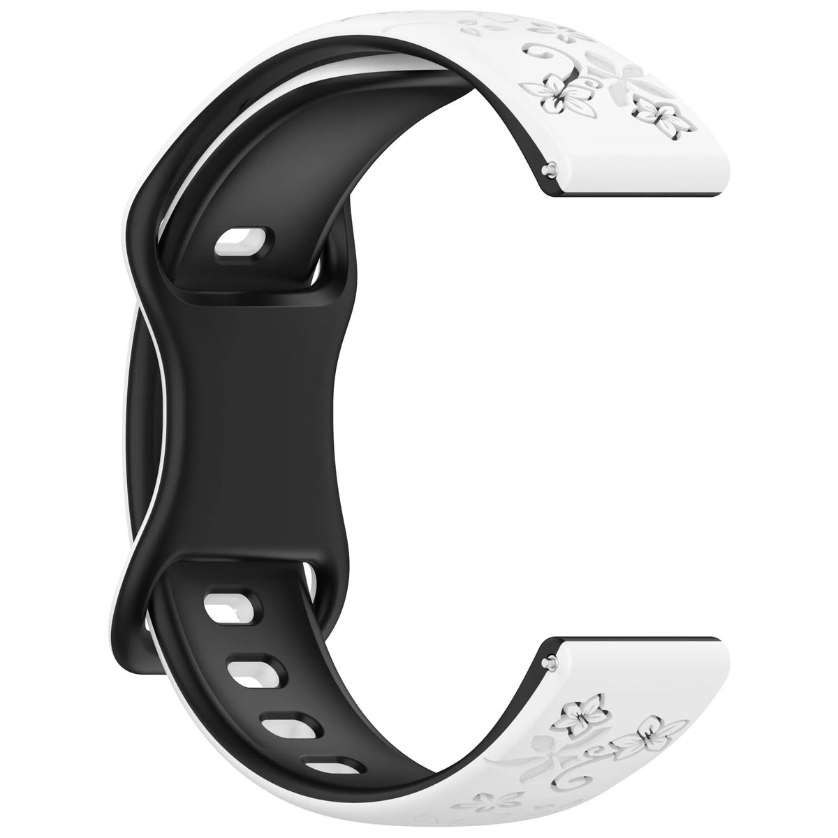 Huawei Watch & Watch GT Floral Engraved Silicone Band