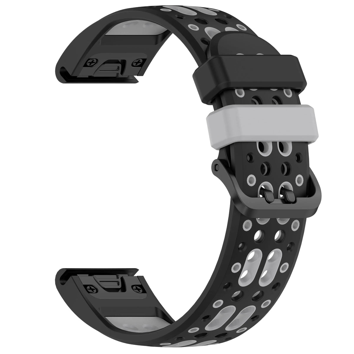 Garmin Two-Tone Silicone Smartwatch Band - QuickFit Sport Strap