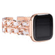 rose gold - white leather