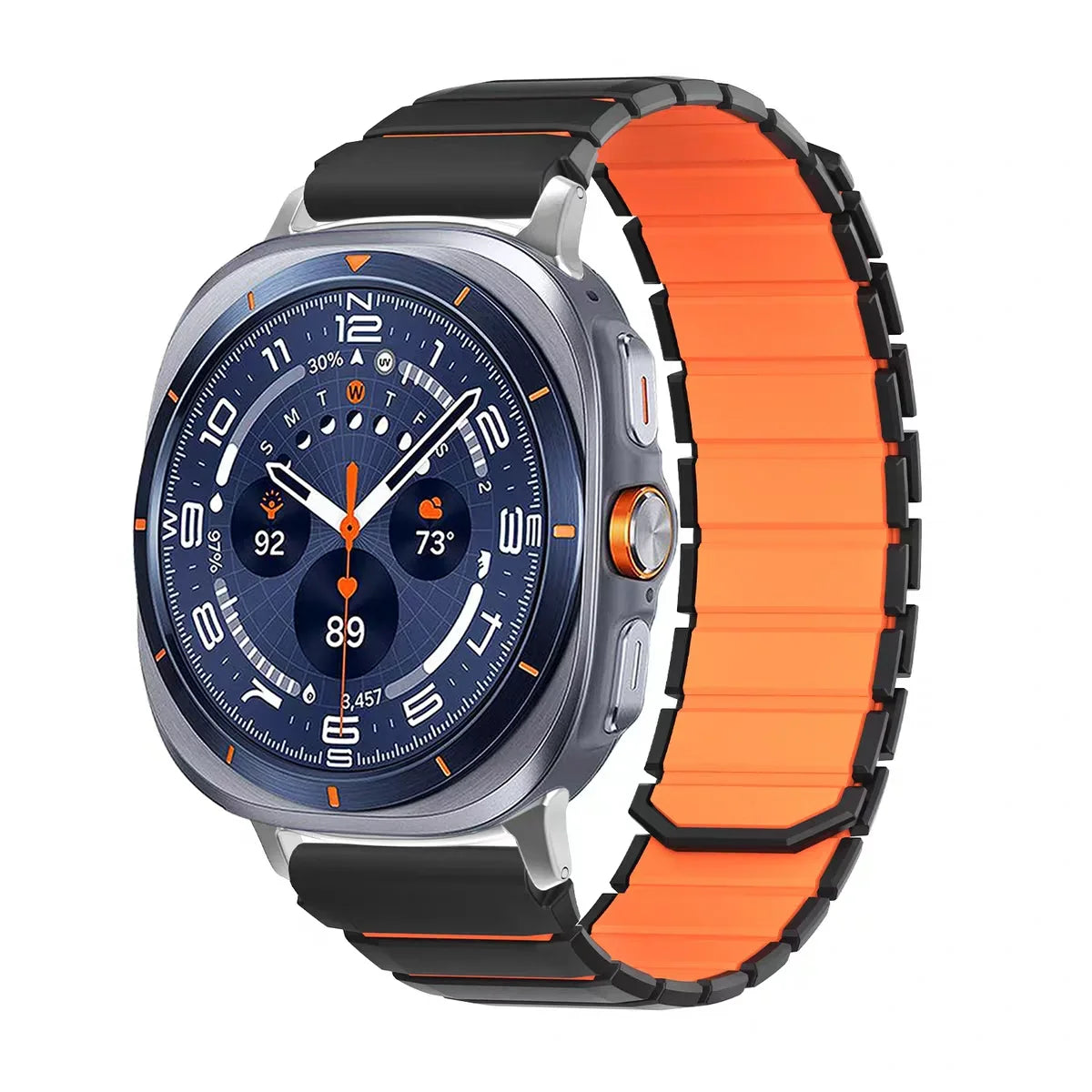 Samsung Galaxy Silicone Magnetic Watch Band Fits Watch8/Watch8 Classic/Watch9/Ultra/Ultra2