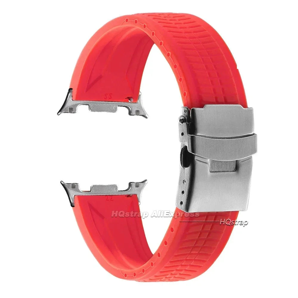 Samsung Galaxy Silicone Sport Watch Band - Watch8/Watch8 Classic/Watch9 Waterproof Buckle