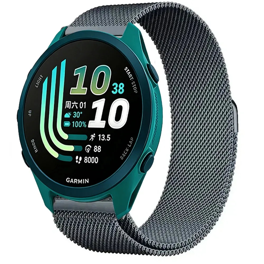 Garmin Milanese Smartwatch Band - Magnetic Metal Strap