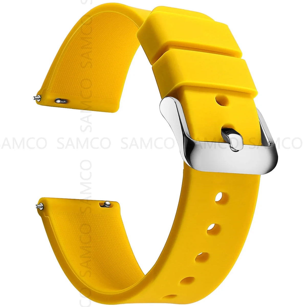 Samsung Galaxy Watch 7, 6, 5, 4 & FE Curved-End Silicone Band