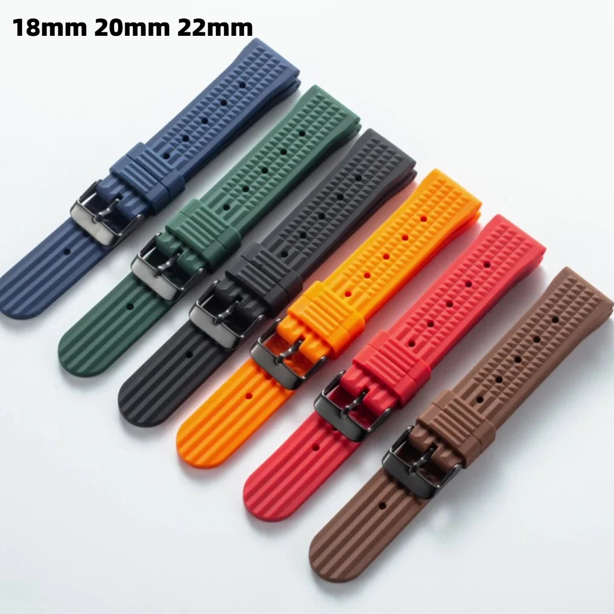 Motorola Moto Watch FKM Rubber Waffle Band