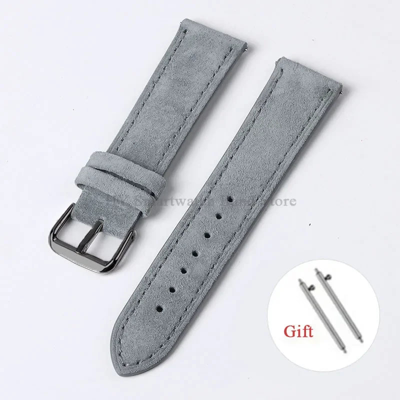 Polar Suede Leather Watch Strap For Polar Smartwatch - Handmade Quick Release