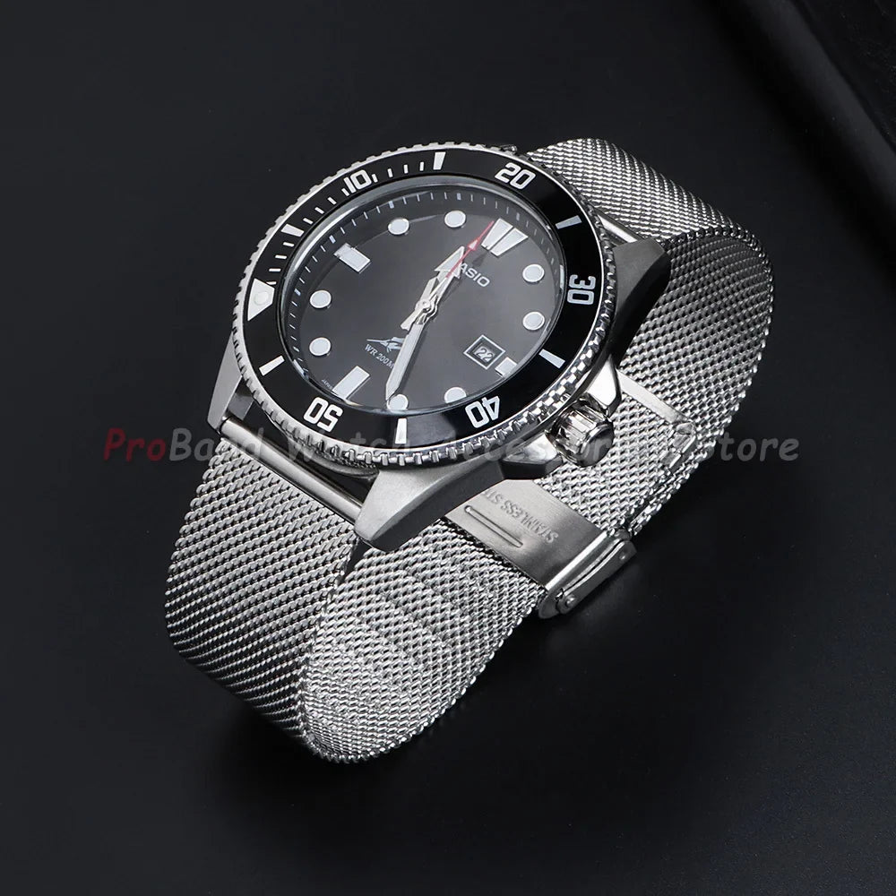 TicWatch Pro 5, Pro 3 & E3 Milanese Mesh Band with Sliding Clasp