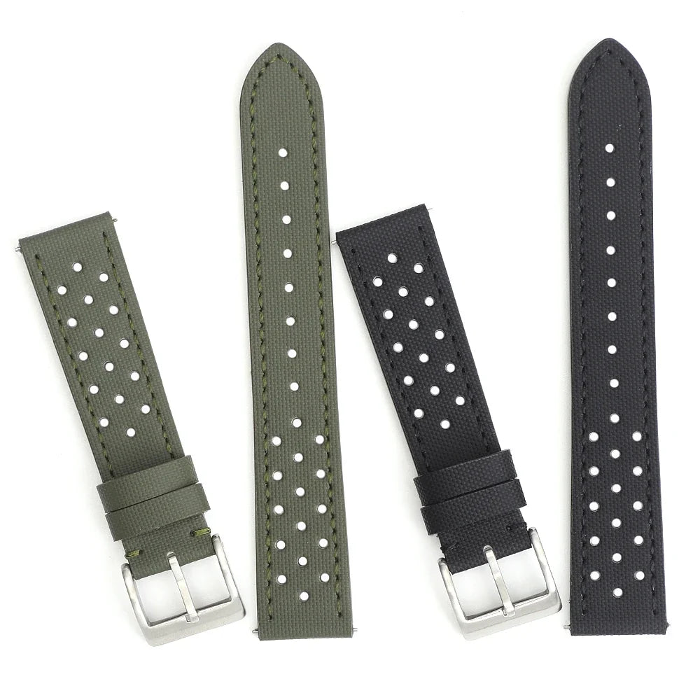 Samsung Galaxy Watch 7, 6, 5, 4 & FE Perforated Sailcloth Rally Band