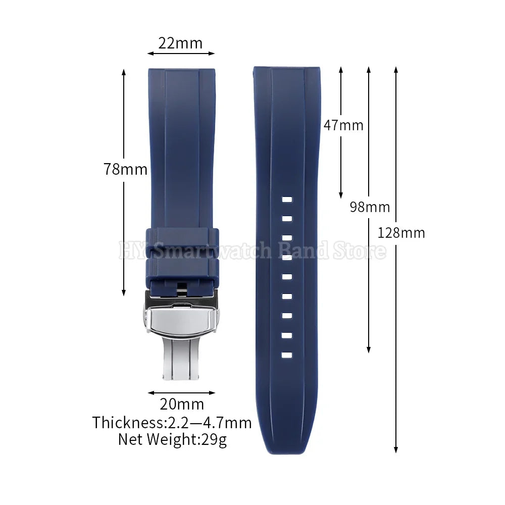 Motorola Moto Watch Silicone Band with Butterfly Clasp