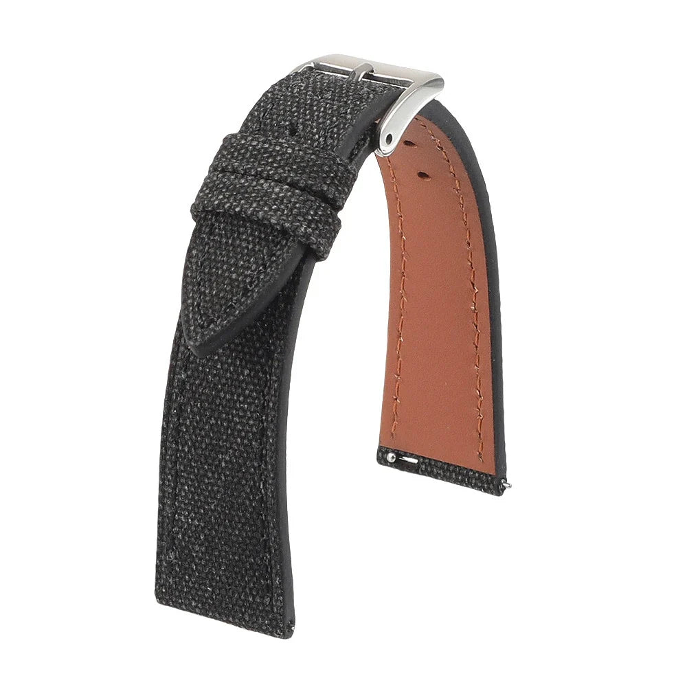Motorola Moto Watch Slim Canvas Band with Leather Lining