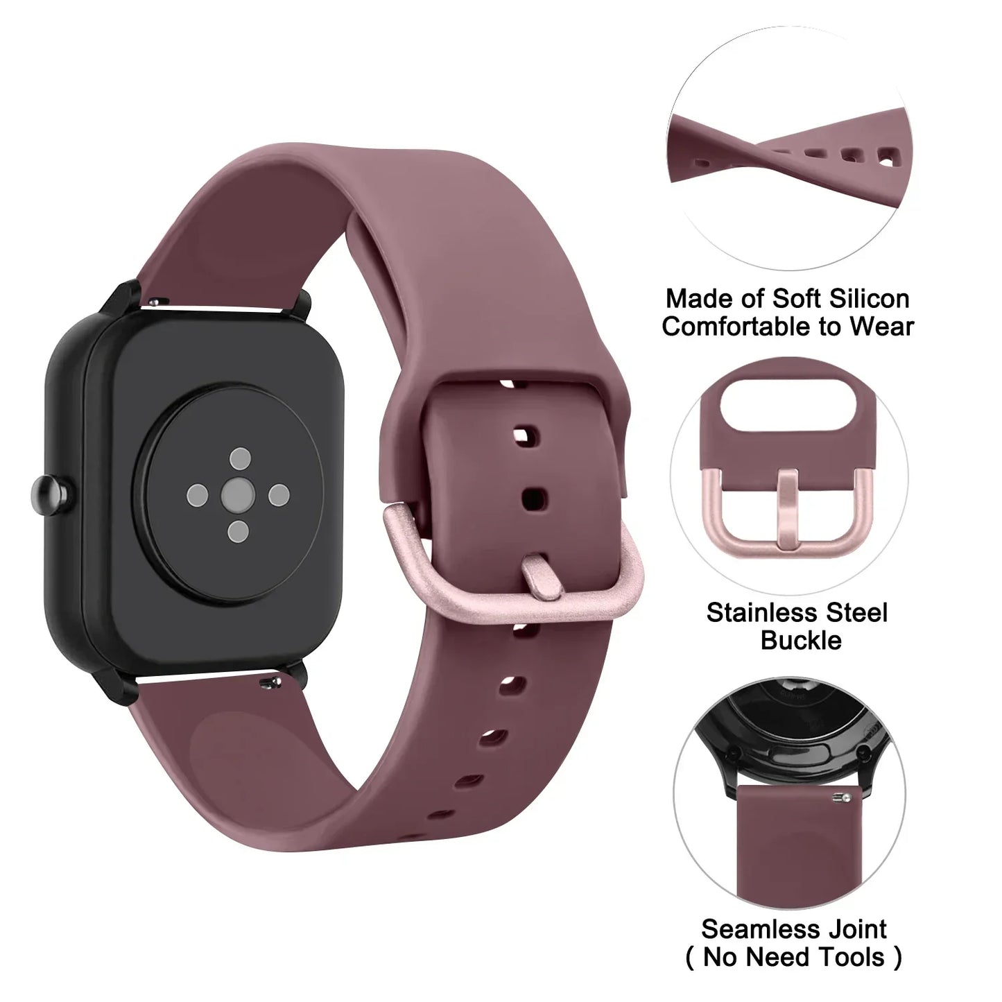 Motorola Moto Smartwatch Silicone Watch Band Sport Strap Replacement