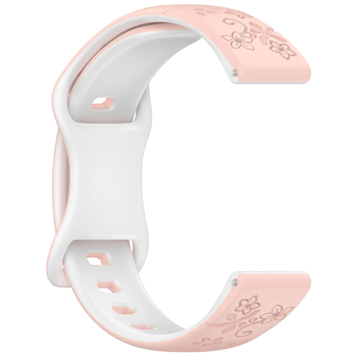TicWatch Pro 3, E3 & GTH Floral Engraved Silicone Band