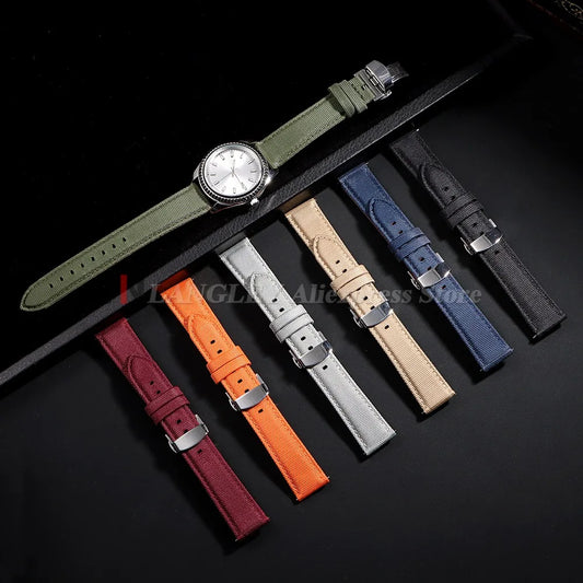 OnePlus Smartwatch Bands Quick Release Sailcloth Nylon Watch Straps