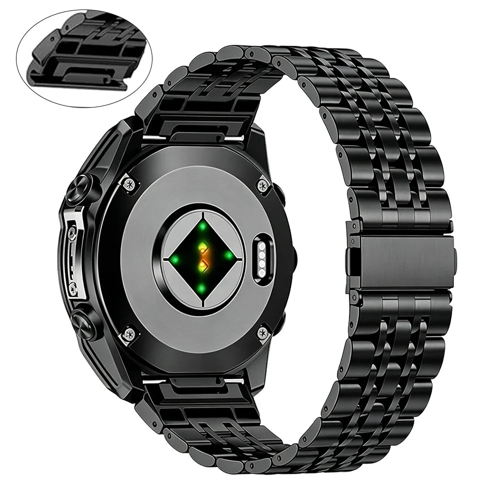 Garmin Stainless Steel Smartwatch Band - QuickFit Strap