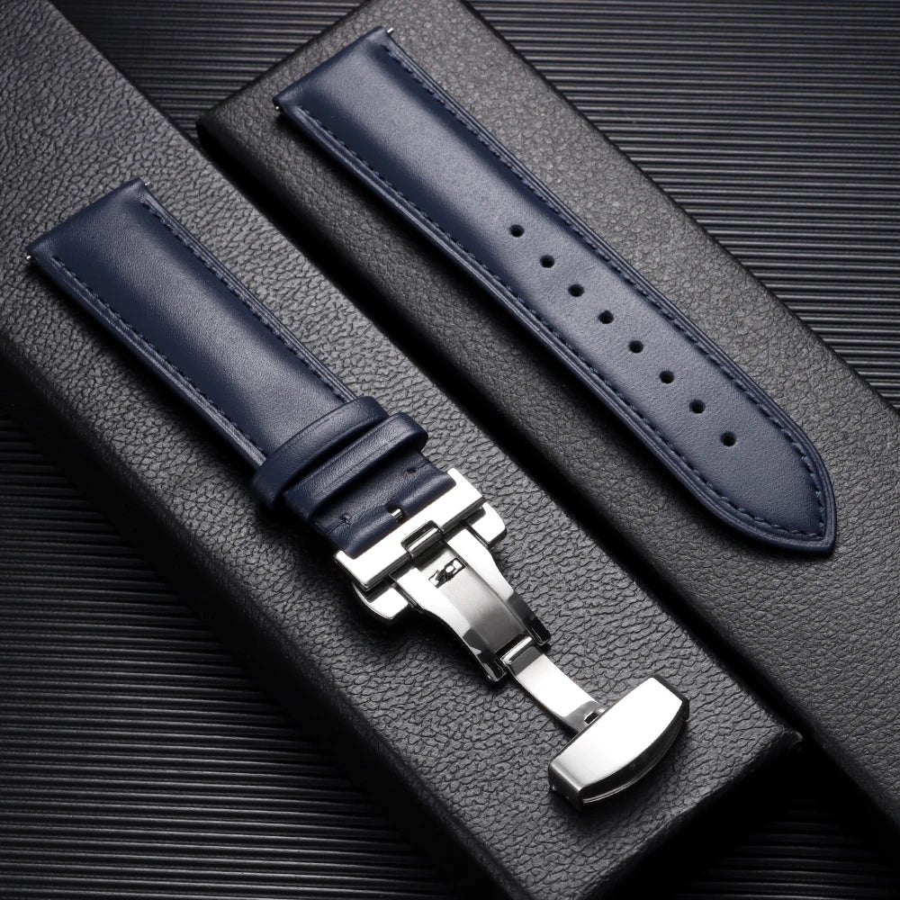Motorola Moto Watch Leather Band with Butterfly Clasp