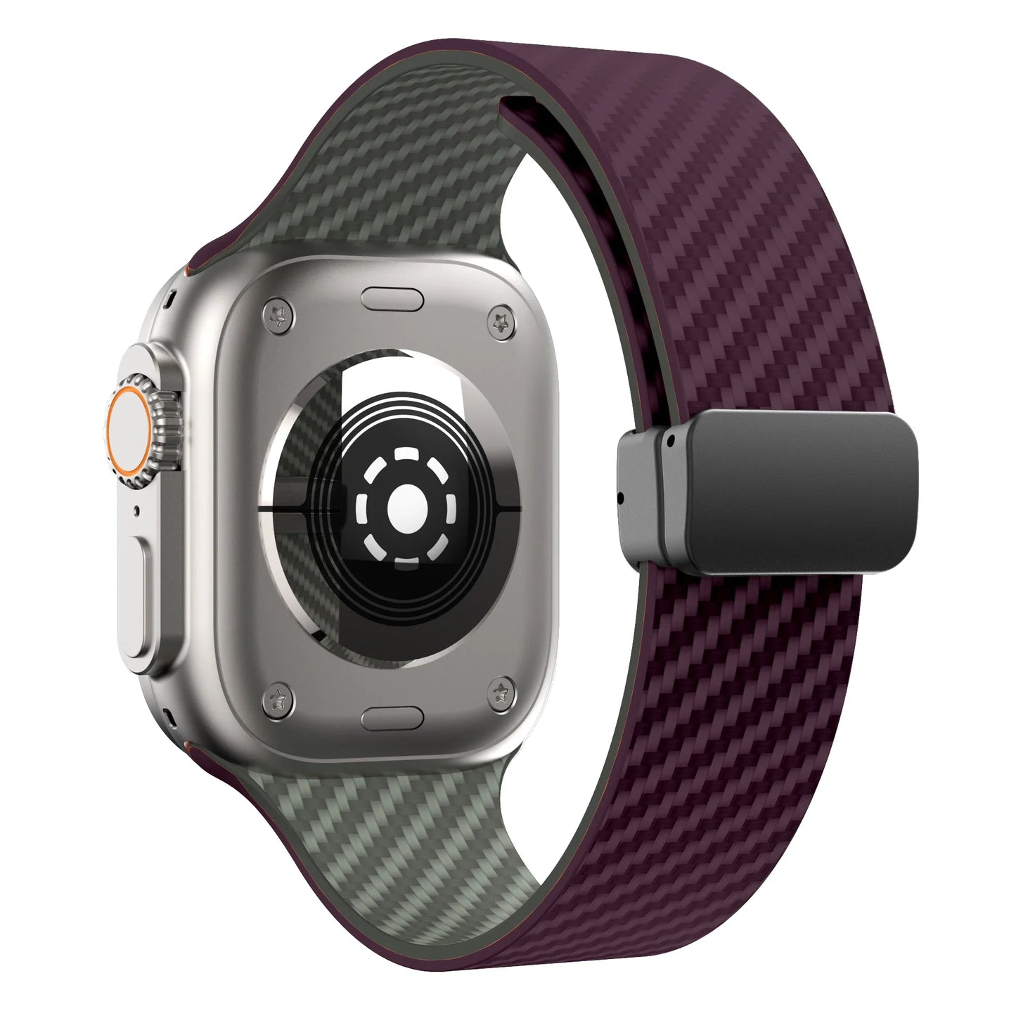 Apple Watch Silicone Strap - Magnetic Buckle, Durable Design