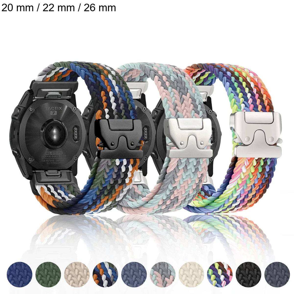 Garmin Stretch Nylon QuickFit Smartwatch Band