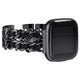 black - black leather