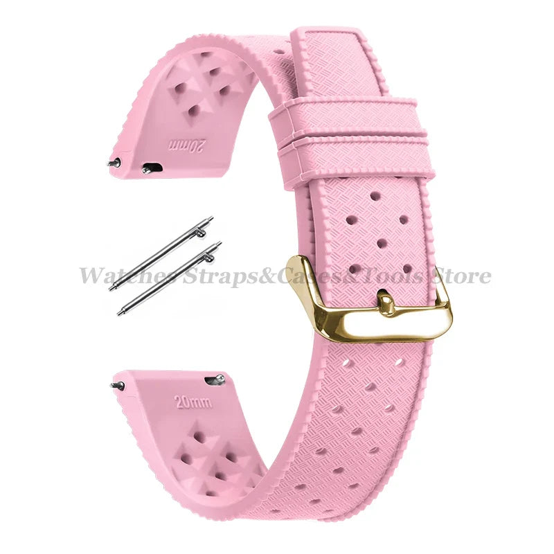 Samsung Galaxy Watch 7, 6, 5, 4 & FE Tropic-Style Silicone Band