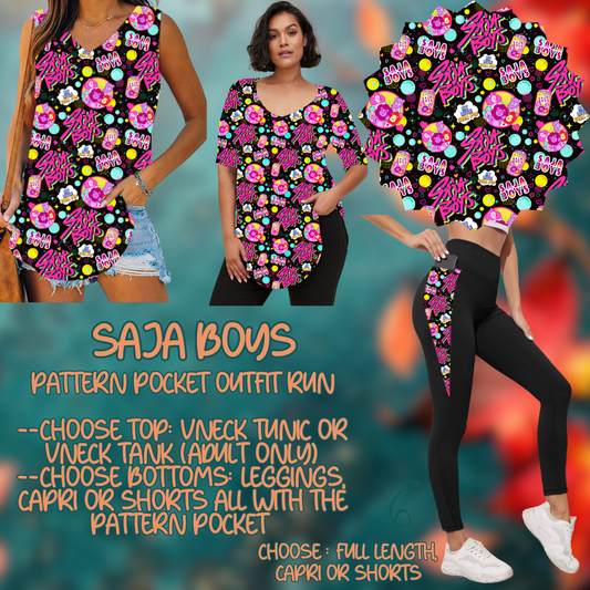 SAJA BOYS - PATTERN POCKET OUTFIT RUN 14 CLOSING 10/4