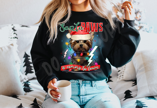 SANTA PAWS 1 CREWNECK SWEATSHIRT