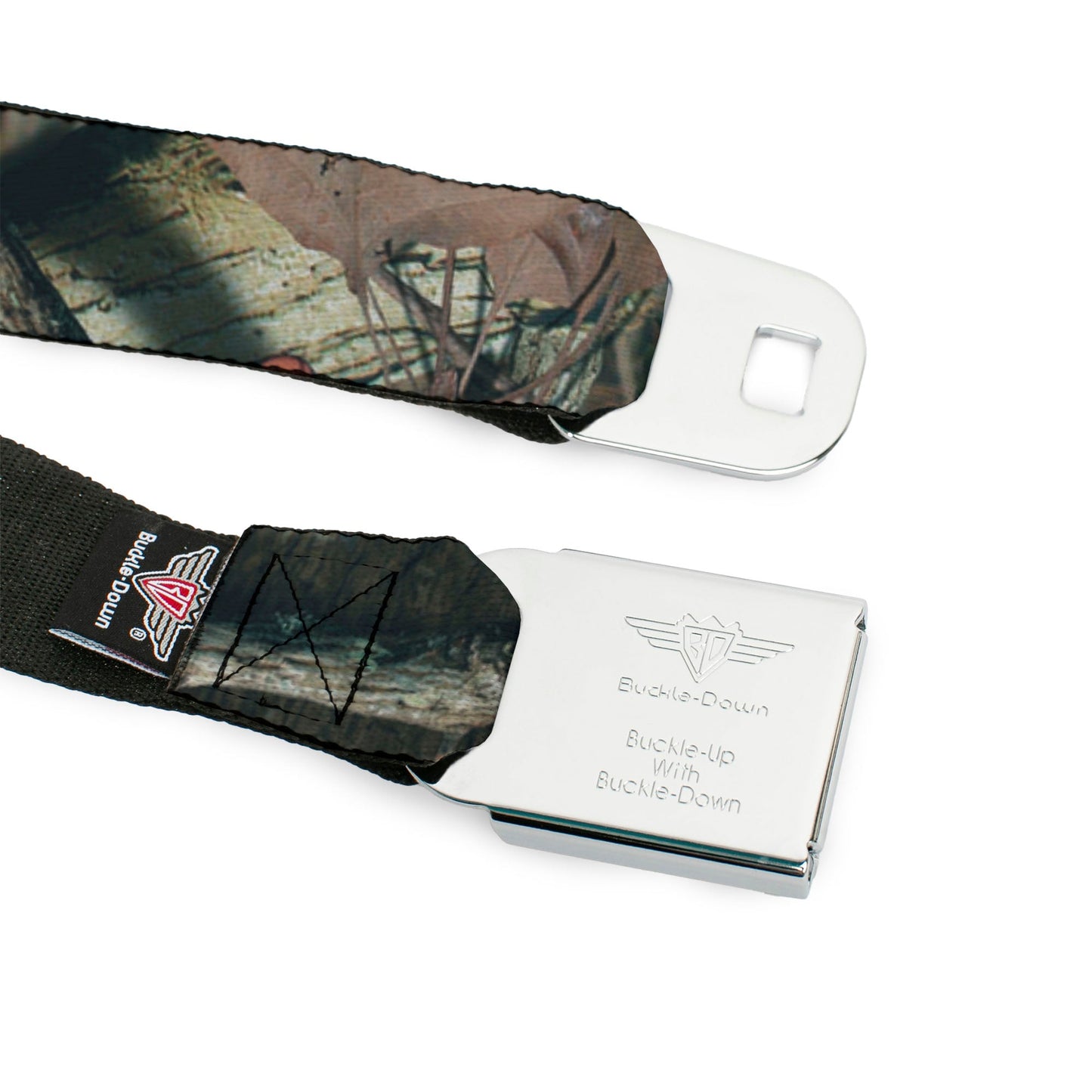 BD Crest Logo Brushed Seatbelt - Mossy Oak Break-Up Infinity Webbing