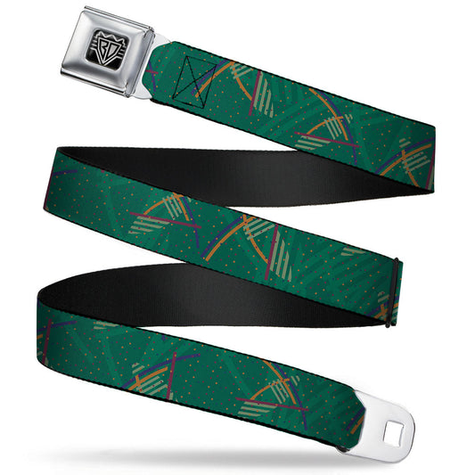 BD Wings Logo CLOSE-UP Full Color Black Silver Seatbelt Belt - PDX Airport Carpet New Webbing