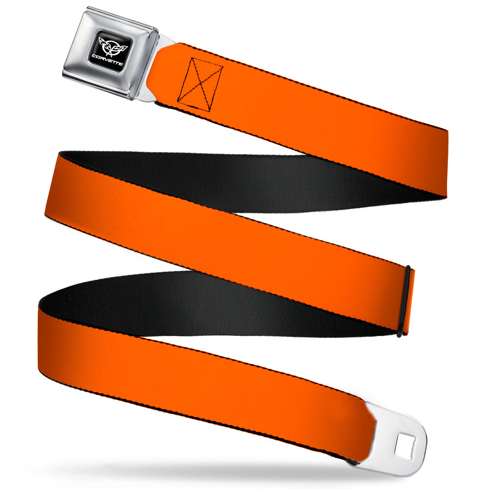 Corvette Seatbelt Belt - Orange Webbing