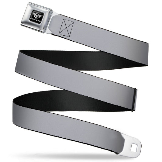 Corvette Seatbelt Belt - Silver Webbing