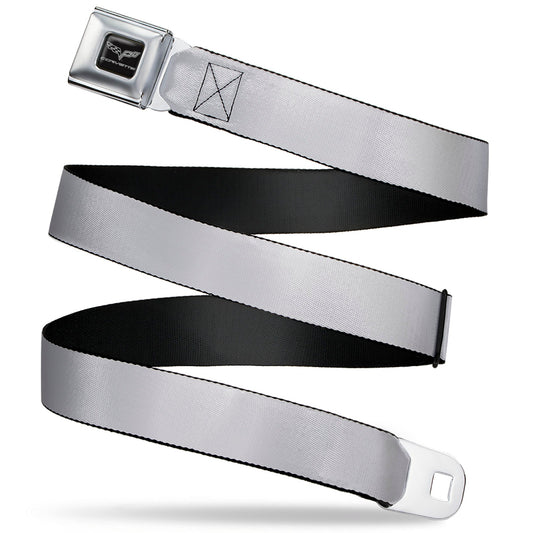 C6 Seatbelt Belt - Silver Webbing