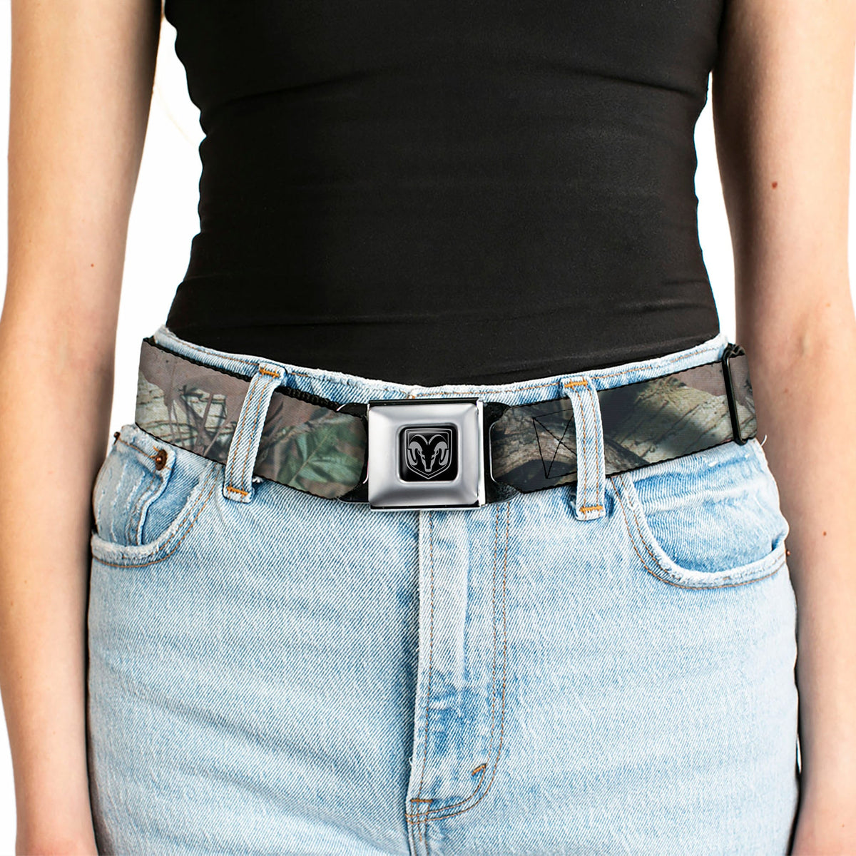 Ram Seatbelt Belt - Mossy Oak Break-Up Infinity Webbing