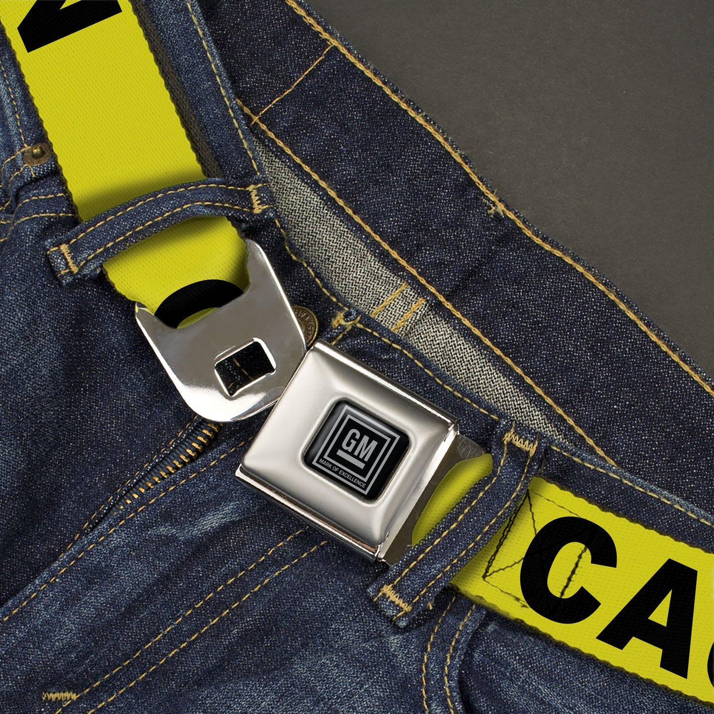 GM Seatbelt Belt - CAUTION