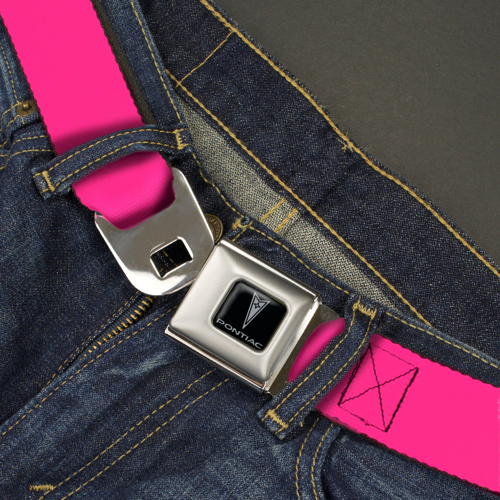 Pontiac Seatbelt Belt - Neon Pink Webbing