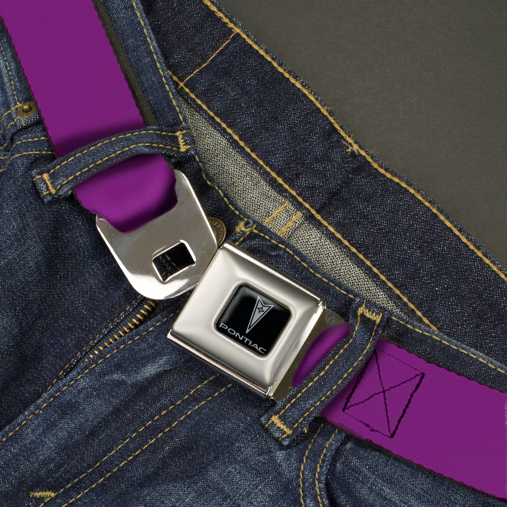 Pontiac Seatbelt Belt - Purple Webbing