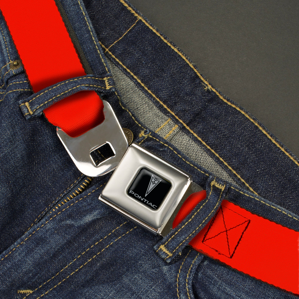 Pontiac Seatbelt Belt - Red Webbing