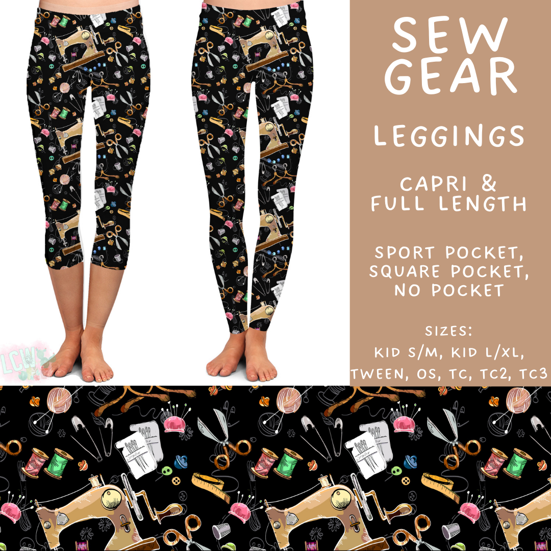 Batch #496 - Careers Collection 2 - Closes 2/25 - ETA late April - Sew Gear Full and Capri Length Leggings