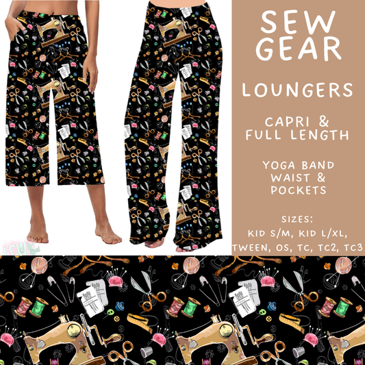 Batch #496 - Careers Collection 2 - Closes 2/25 - ETA late April - Sew Gear Capri and Full Length Loungers