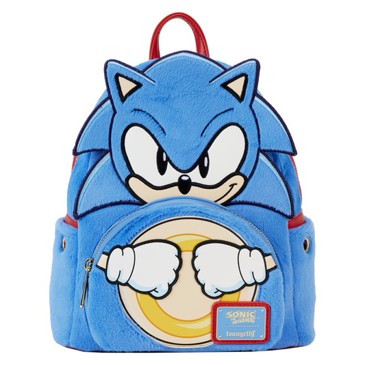 Loungefly Sonic the Hedgehog Classic Cosplay Plush Mini Backpack