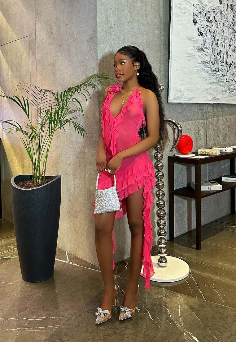 Erika Rhinestones Embellished Clear Pump Shoes