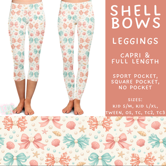 Batch #499 - Fun Run 20 - Closes 3/4 - ETA early May - Shell Bows Full and Capri Length Leggings