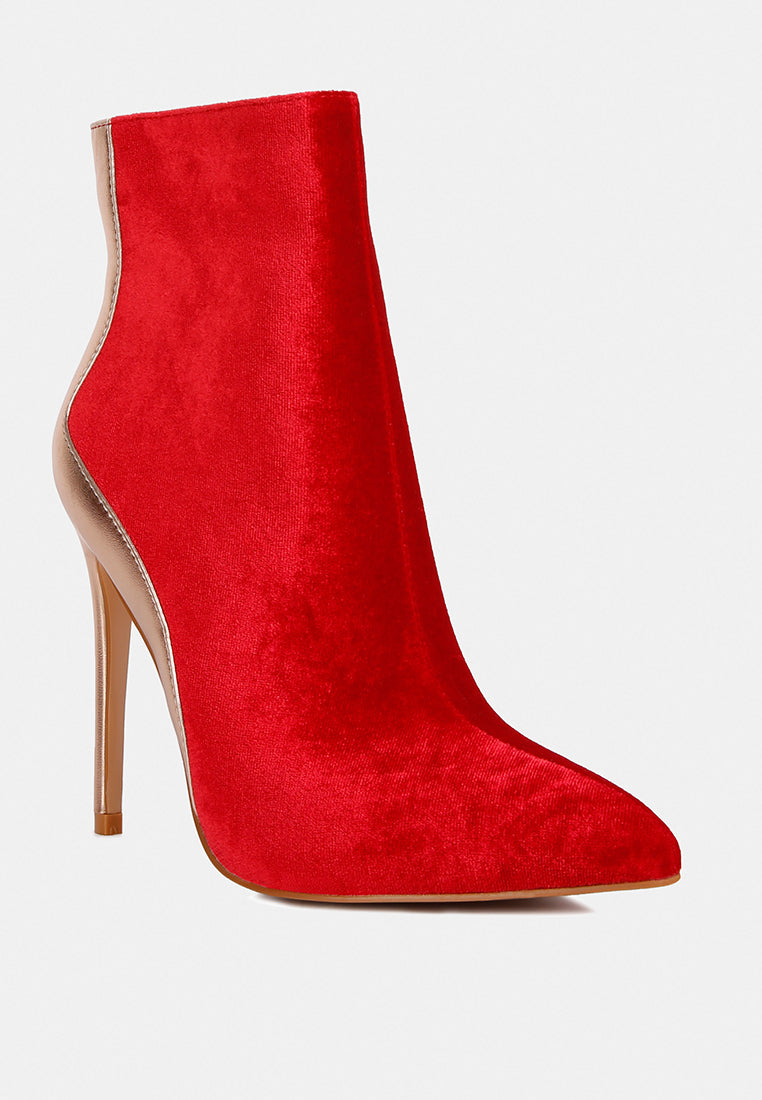 Slade Metallic Highlight High Heeled Ankle Boots