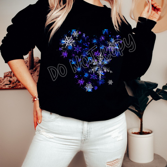 SNOW FLAKES - HOLIDAY RUN 2 - UNISEX TEE