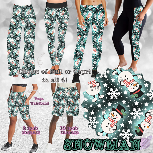 SNOWMAN -XMAS RUN-6 STYLE BOTTOMS-PREORDER CLOSING 9/13
