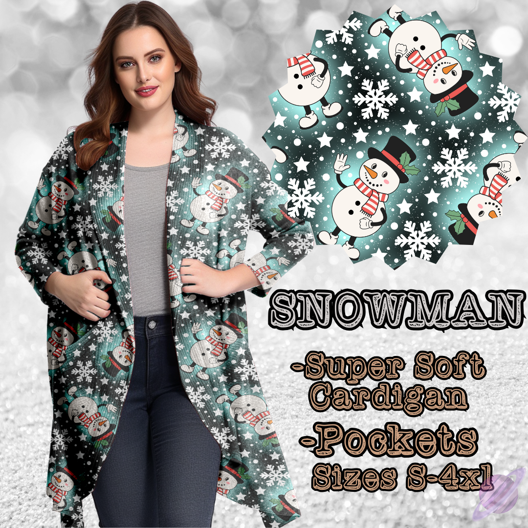 SNOWMAN -XMAS RUN-CARDIGAN-PREORDER CLOSING 9/13