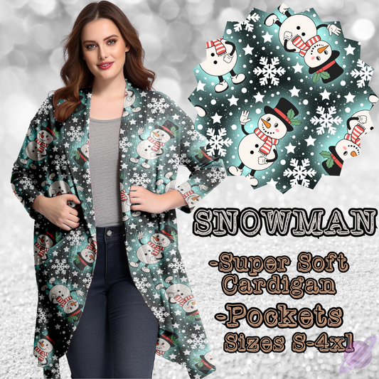 SNOWMAN -XMAS RUN-CARDIGAN-PREORDER CLOSING 9/13