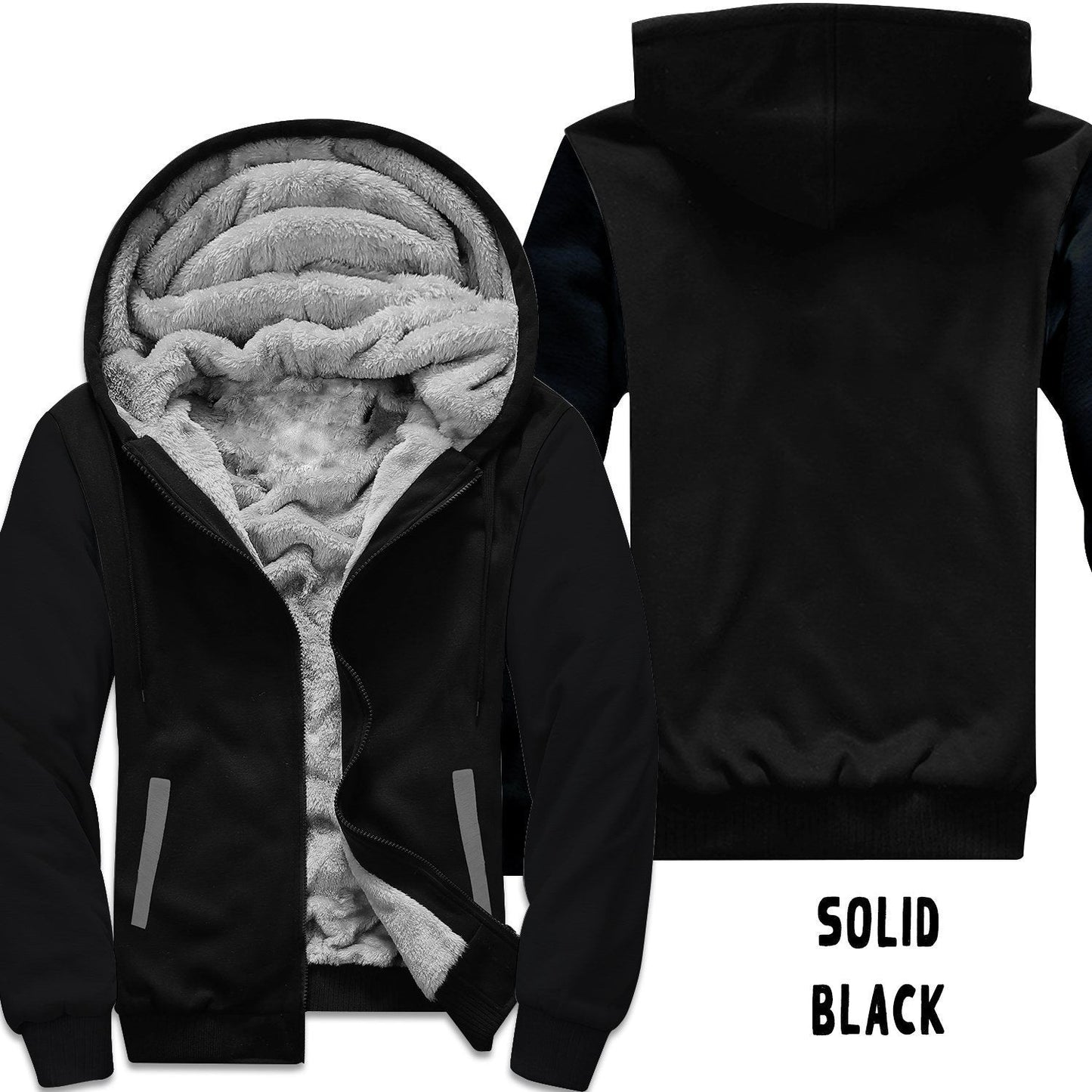 JACKET RUN 14-SOLID BLACK-FLEECE OR COTTON LINER-PREORDER CLOSING 12/16