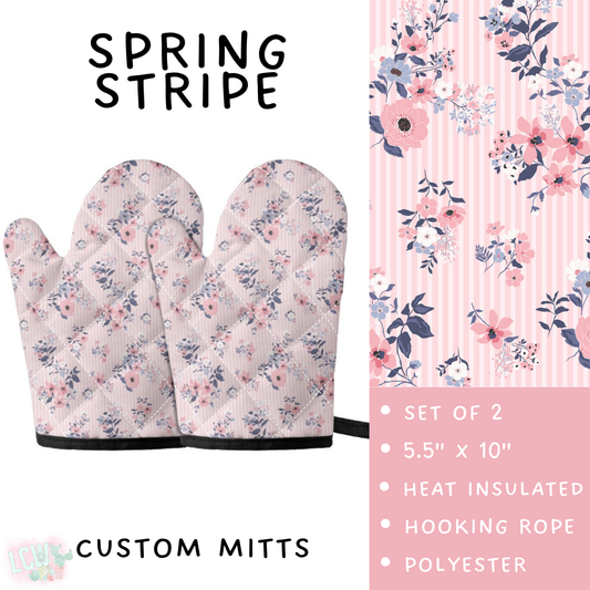 Batch #494 - Mama's Batch 2 - Closes 2/20 - ETA mid/late April - Spring Stripe Oven Mitts