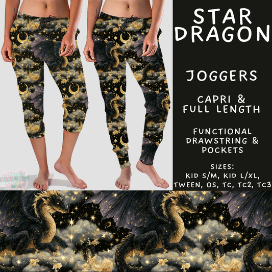 Batch #578 - July Request Run - Closes 8/31 - ETA late October - Star Dragon Full and Capri Length Joggers