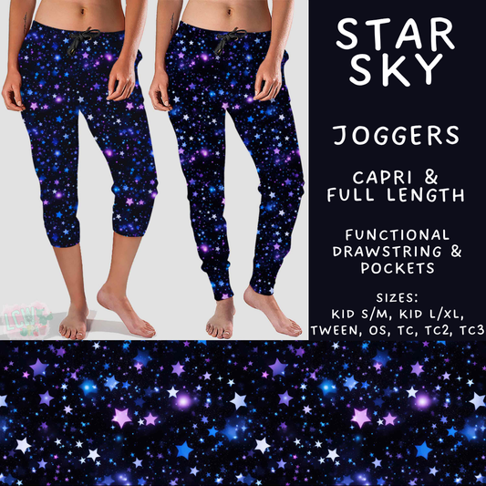 Batch #592 -  Fun Run 27 - Closes 9/30 - ETA late Nov - Star Sky Full and Capri Length Joggers