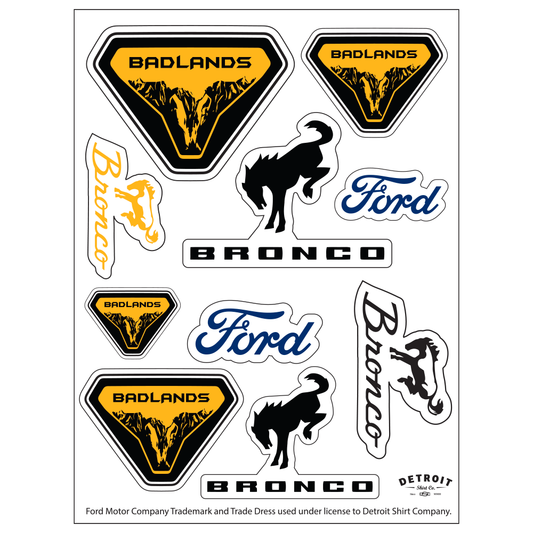 Sticker - Ford Bronco Badlands - Sheet