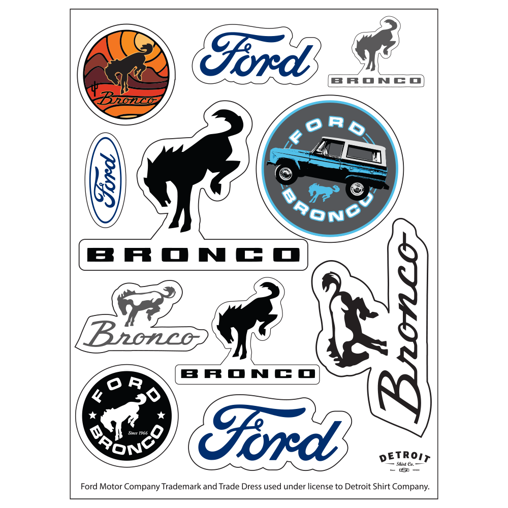 Sticker - Ford Bronco - Sheet